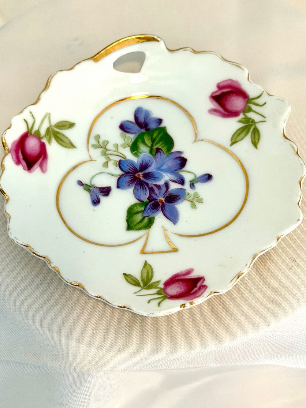 Vintage Lefton China trinket dish!